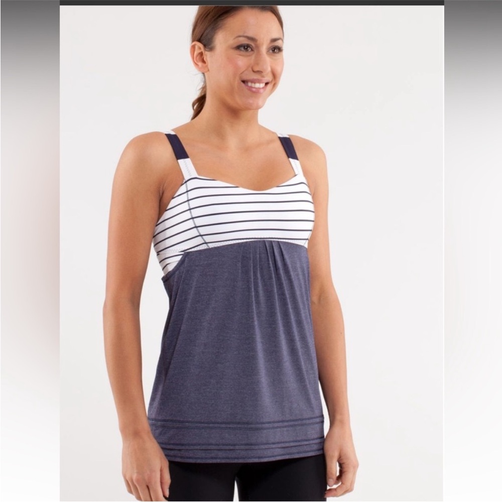 Lululemon Run: Back on Track Tank- Deep Indigo